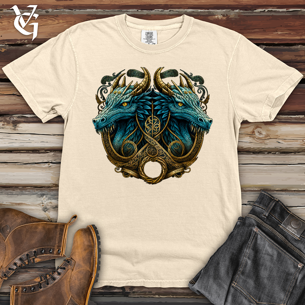 Viking Goods Dragon Reflection Heavy Cotton Comfort Colors Tee Ivory / L