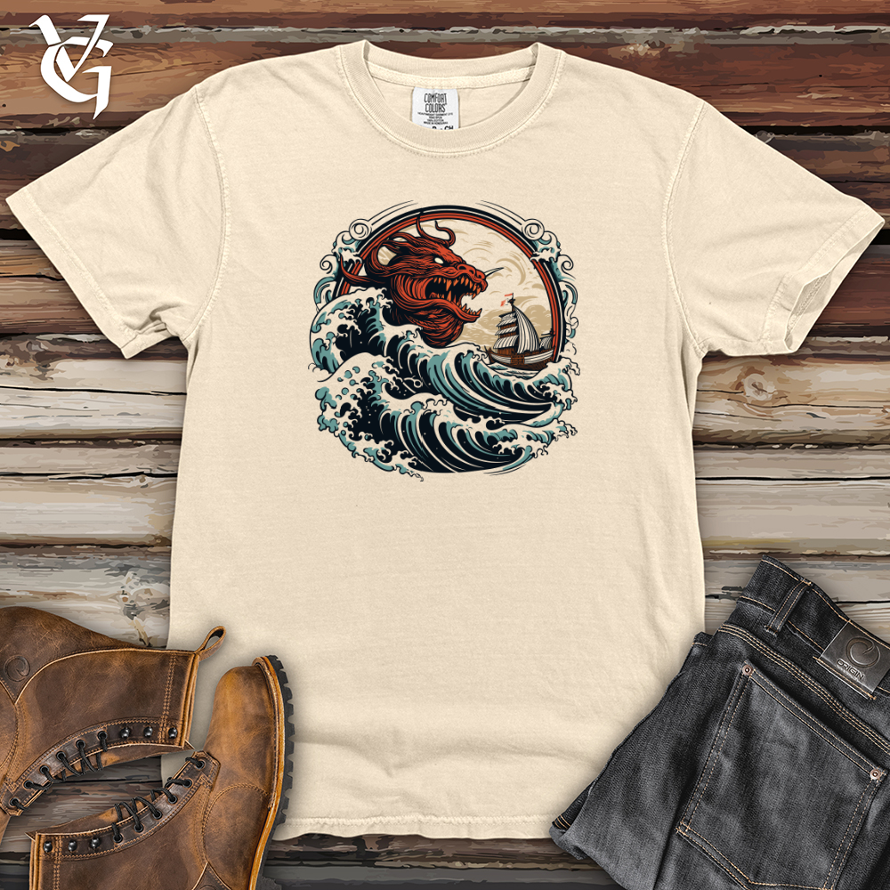 Viking Goods Dragon Sea Encounter Heavy Cotton Comfort Colors Tee Ivory / L