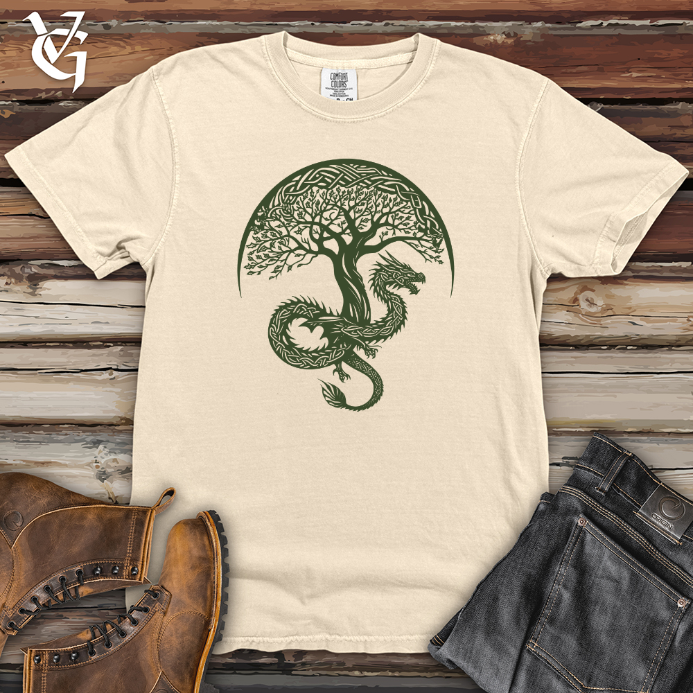 Viking Goods Dragon Tree Silhouette Heavy Cotton Comfort Colors Tee Ivory / L
