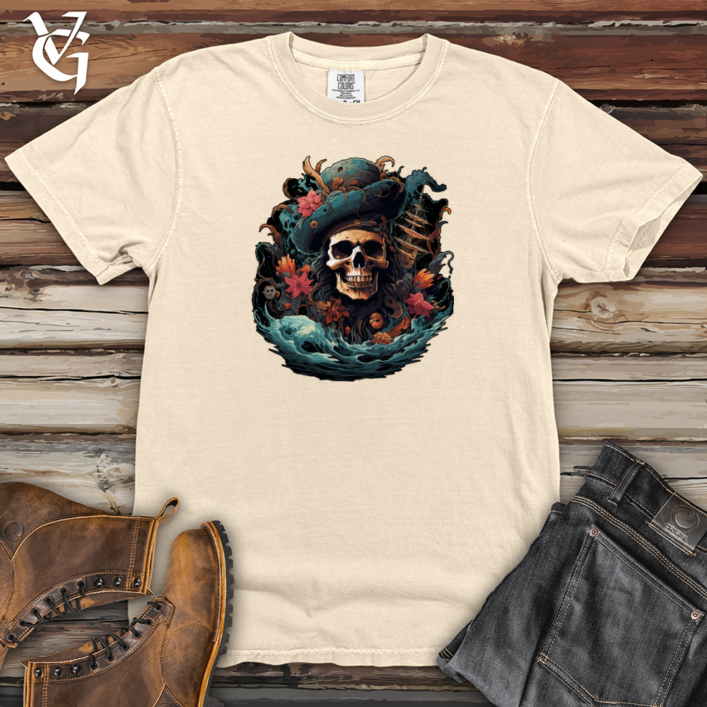 Viking Goods Dreadful Shipwreck Skull Heavy Cotton Comfort Colors Tee Ivory / L