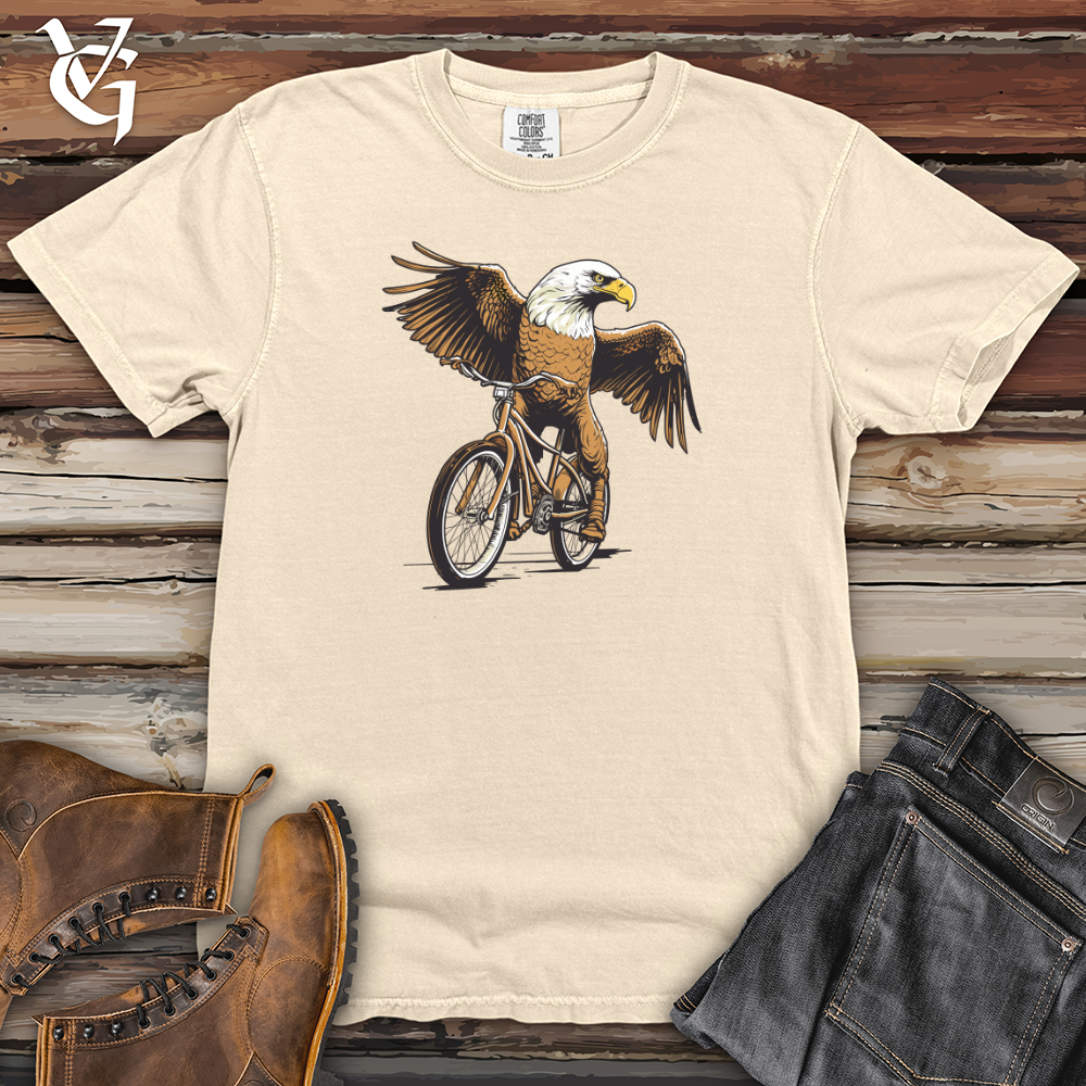 Viking Goods Eagle Sky Sprint Cycle Journey Heavy Cotton Comfort Colors Tee Ivory / L