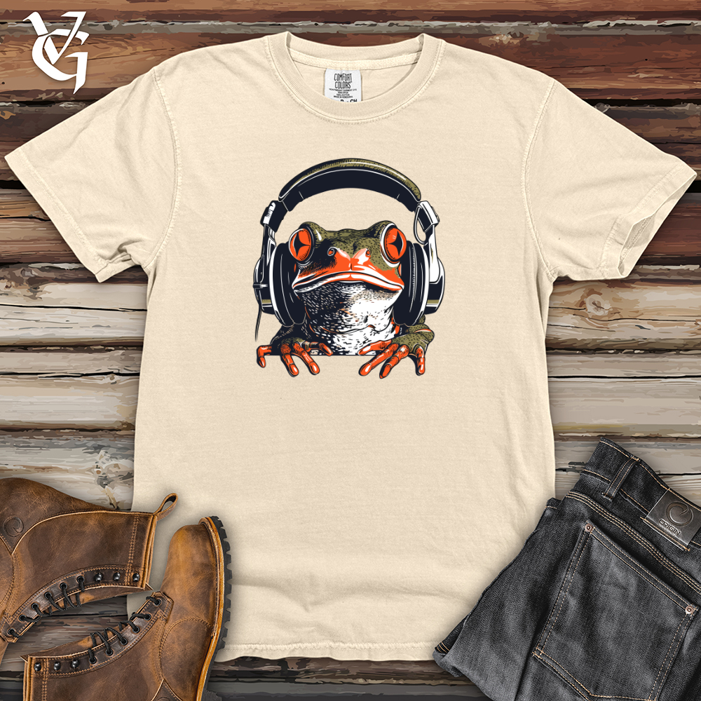 Viking Goods Frog Pond Beat Headphone Rhythm Heavy Cotton Comfort Colors Tee Ivory / L