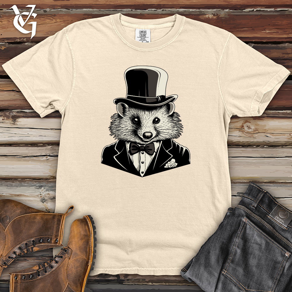 Viking Goods Gentleman Raccoon Dapper Heavy Cotton Comfort Colors Tee Ivory / L