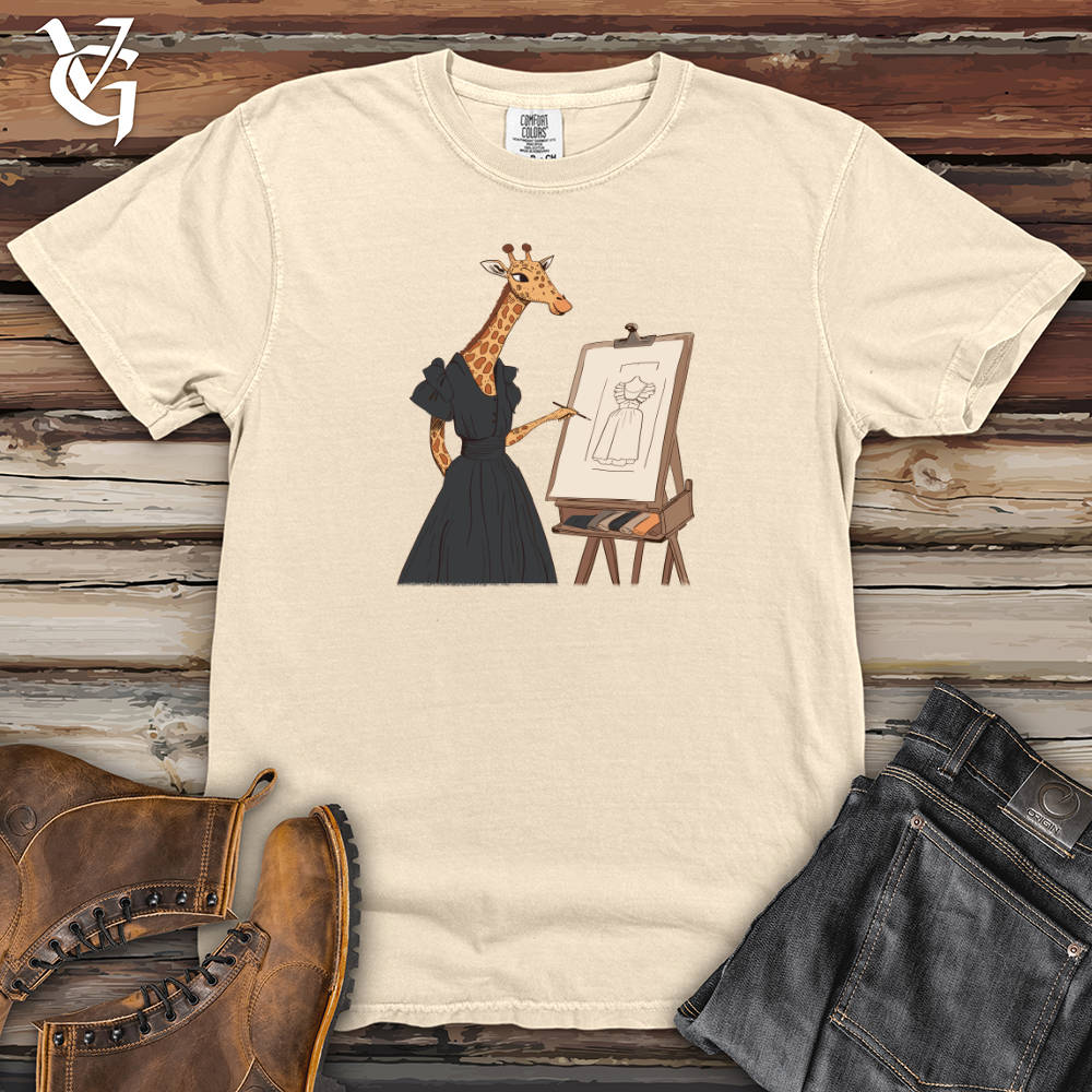 Viking Goods Giraffe Fashion Designer Heavy Cotton Comfort Colors Tee Ivory / L