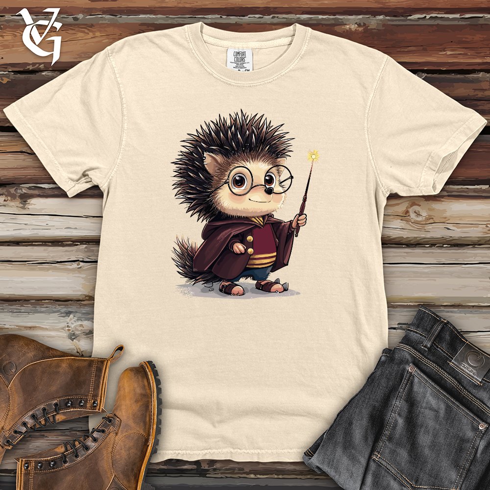 Viking Goods Hedgehog Wizard Charm Heavy Cotton Comfort Colors Tee Ivory / L