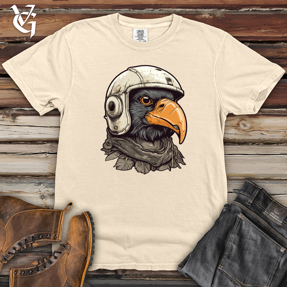 Viking Goods Helmeted Raven Army Vigilance Heavy Cotton Comfort Colors Tee Ivory / L