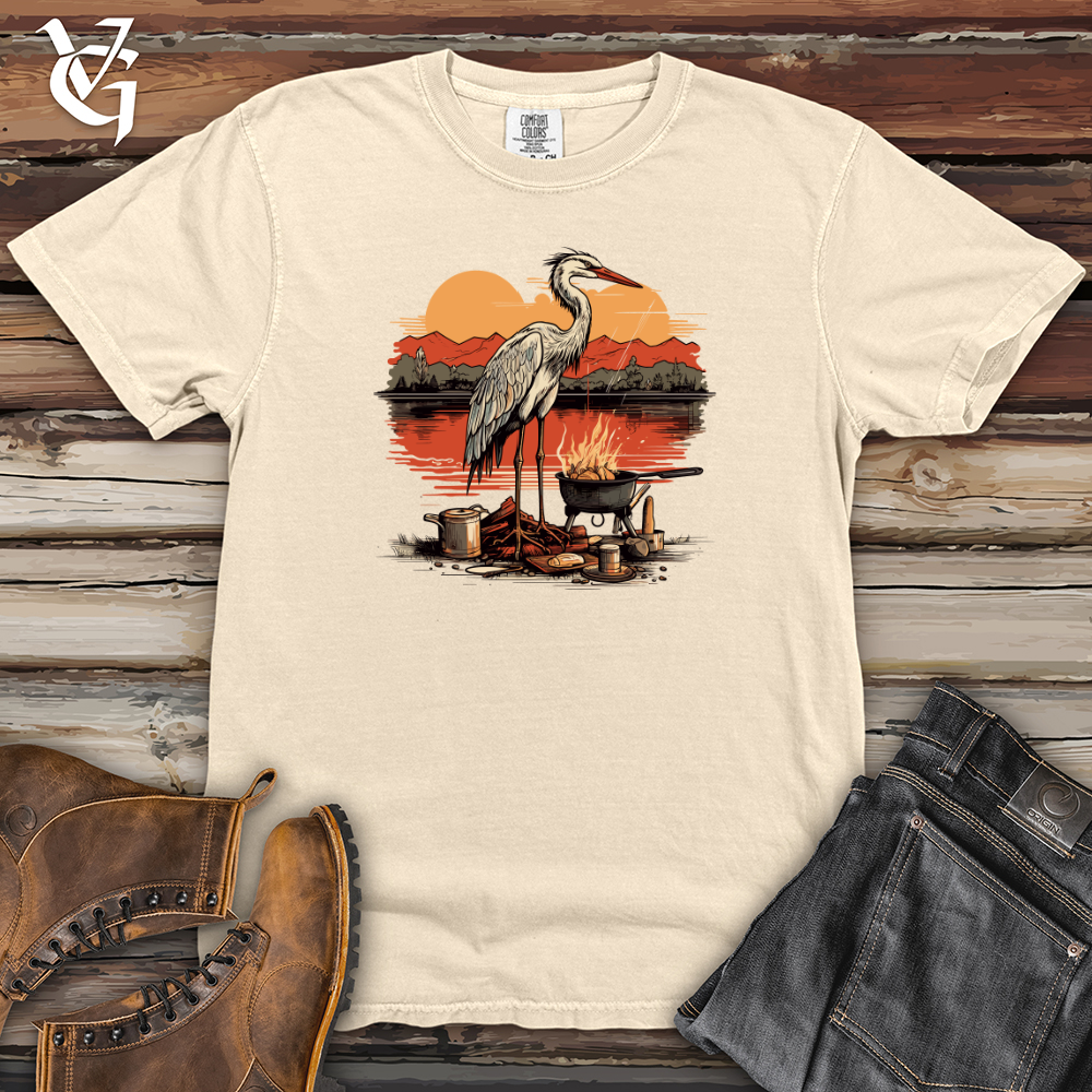 Viking Goods Heron Lakeside Grilling Heavy Cotton Comfort Colors Tee Ivory / L