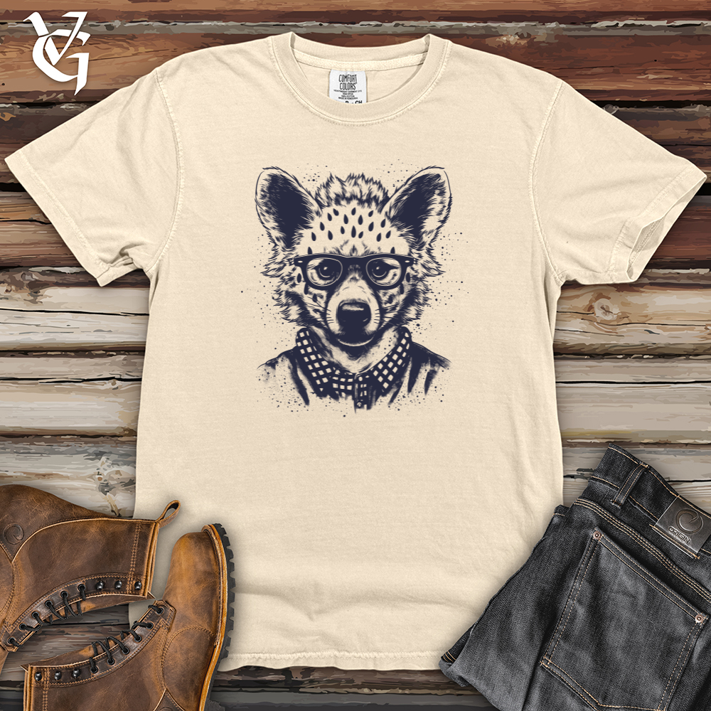 Viking Goods Hyena Wilderness Hipster Wanderlust Heavy Cotton Comfort Colors Tee Ivory / L