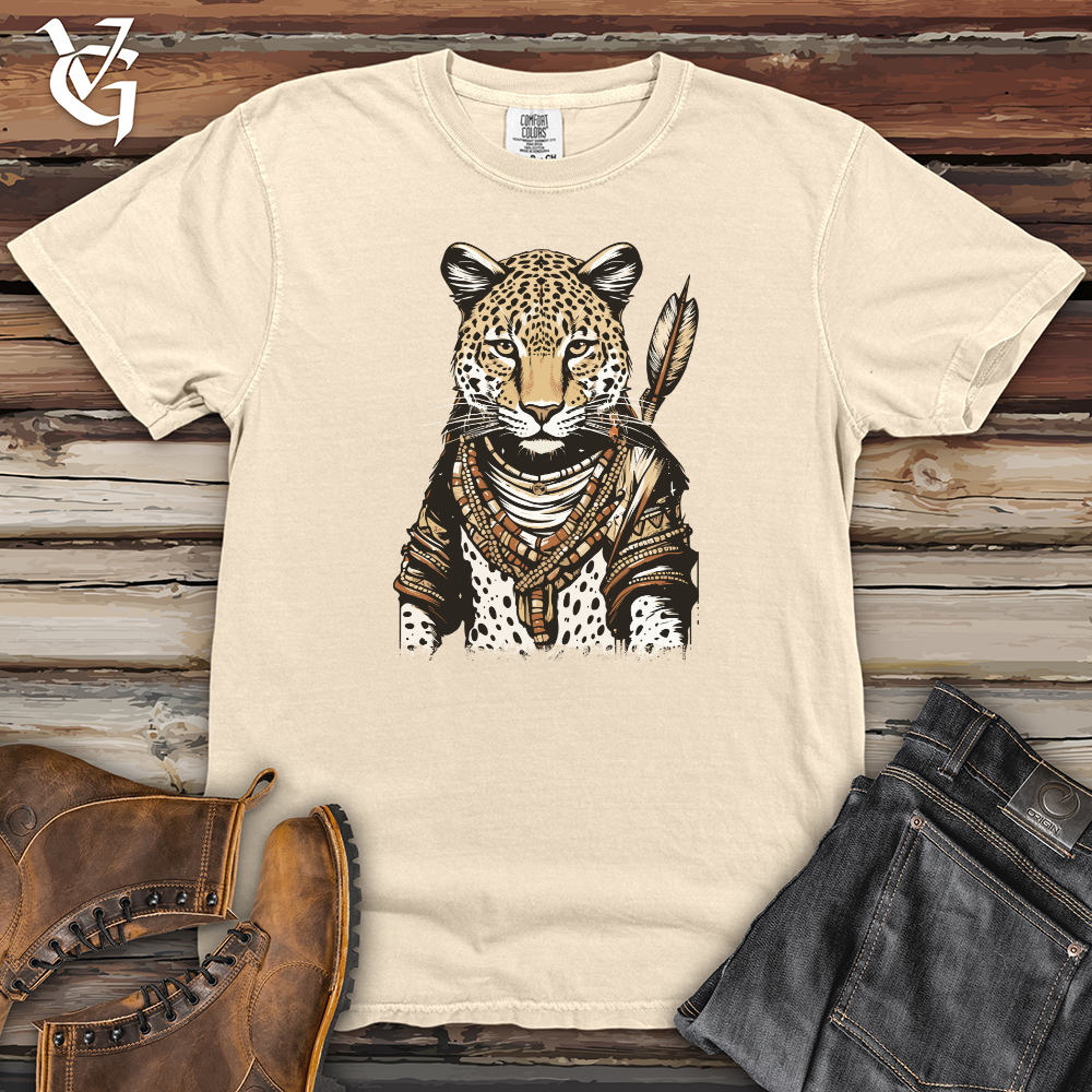 Viking Goods Leopard Tribal Archer Heavy Cotton Comfort Colors Tee Ivory / L