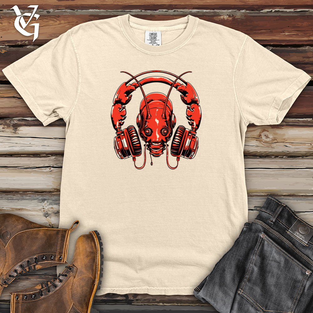 Viking Goods Lobster Ocean Echo Headphone Harmony Heavy Cotton Comfort Colors Tee Ivory / L