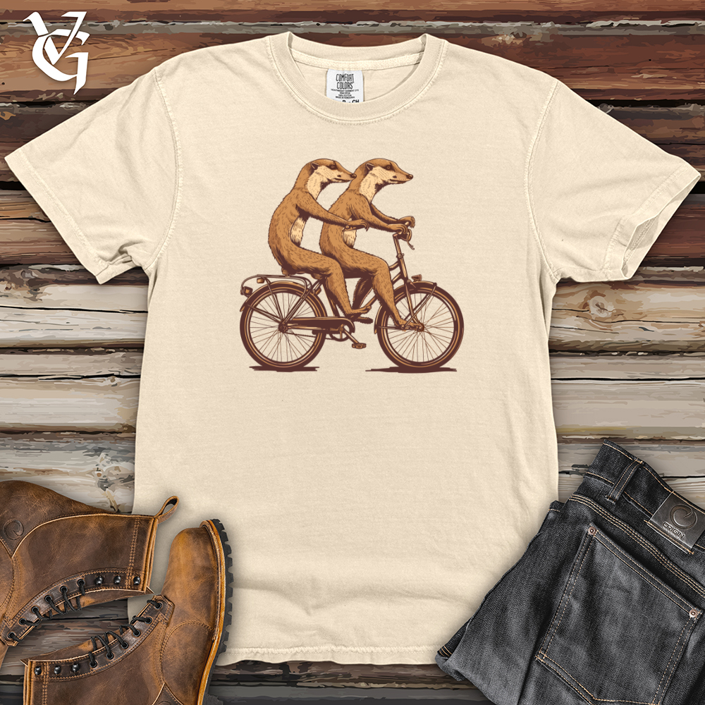Viking Goods Meerkat Tandem Riders Heavy Cotton Comfort Colors Tee Ivory / L