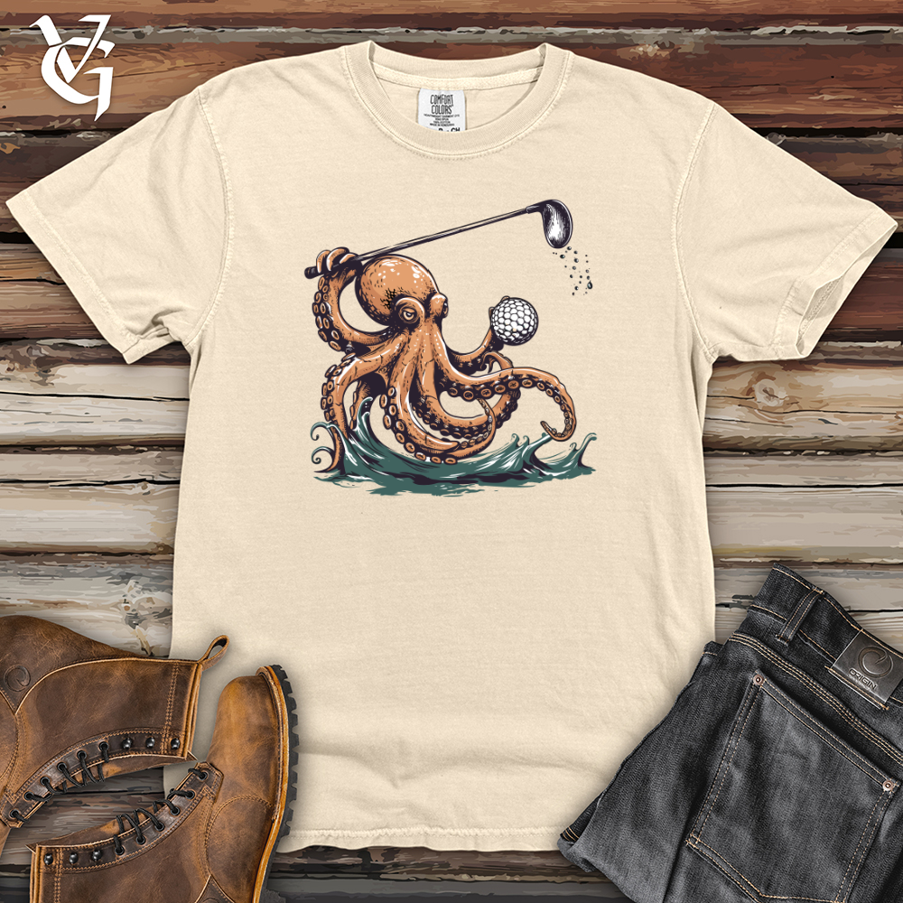 Viking Goods Octopus Golf Swing Heavy Cotton Comfort Colors Tee Ivory / L