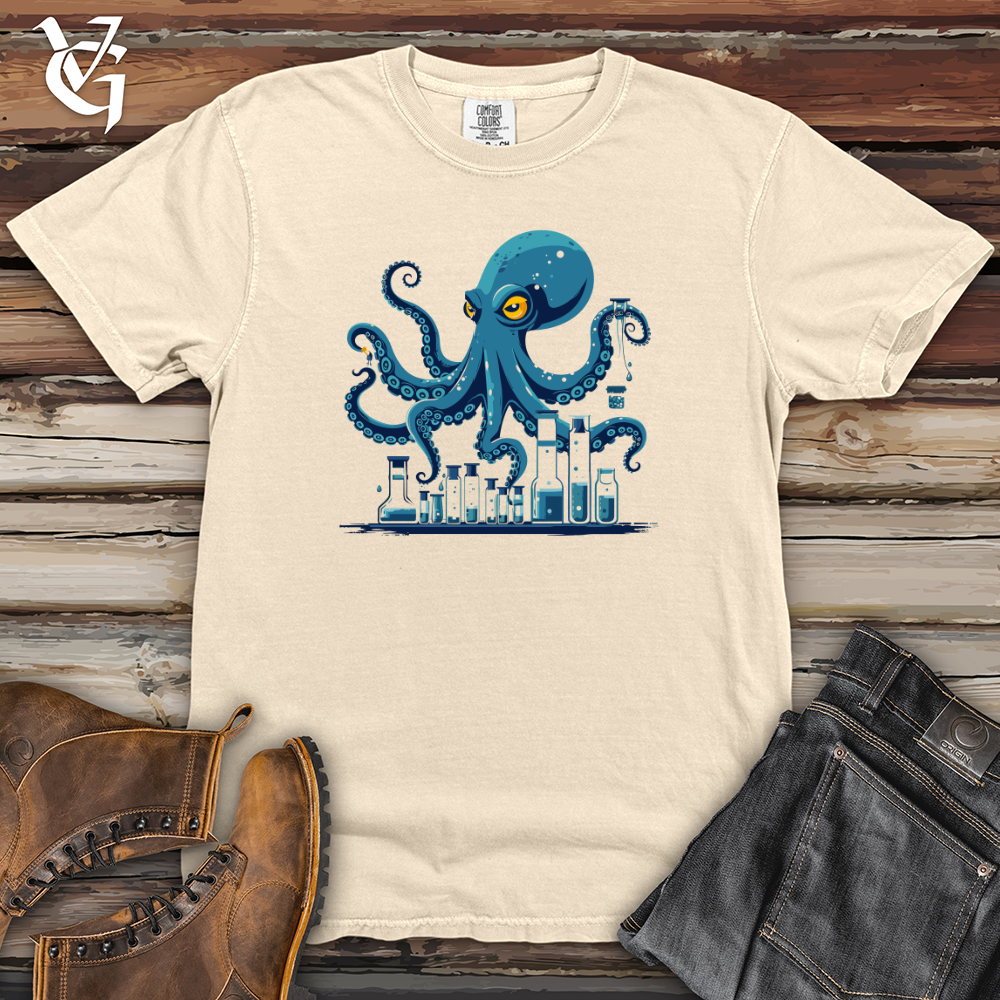 Viking Goods Octopus Lab Experiment Heavy Cotton Comfort Colors Tee Ivory / L