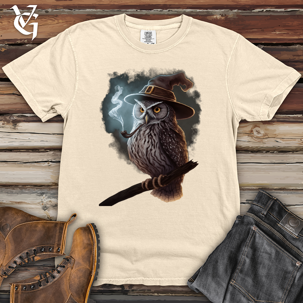 Viking Goods Owl Wizard Heavy Cotton Comfort Colors Tee Ivory / L