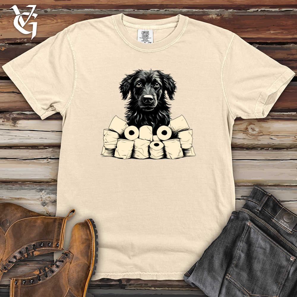 Viking Goods Paper Roll Patrol Black Shepherd Heavy Cotton Comfort Colors Tee Ivory / L