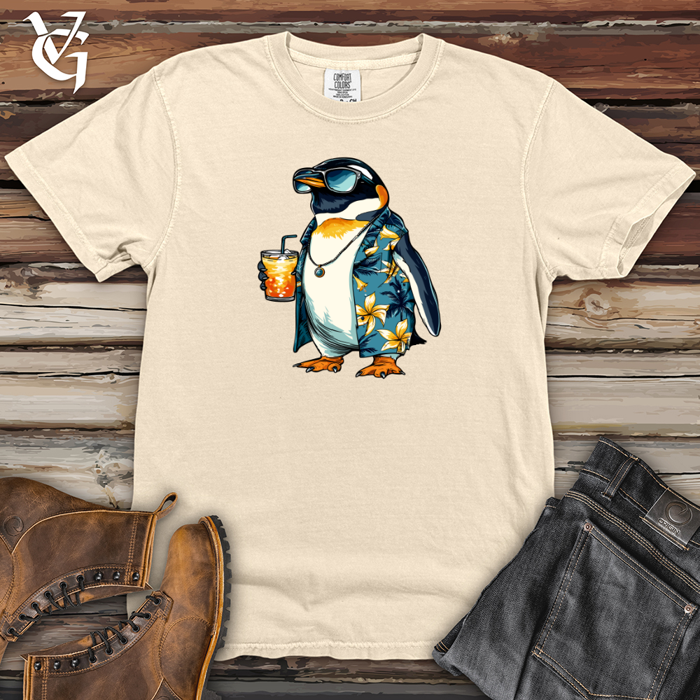 Viking Goods Penguin Vacation Vibes Heavy Cotton Comfort Colors Tee Ivory / L