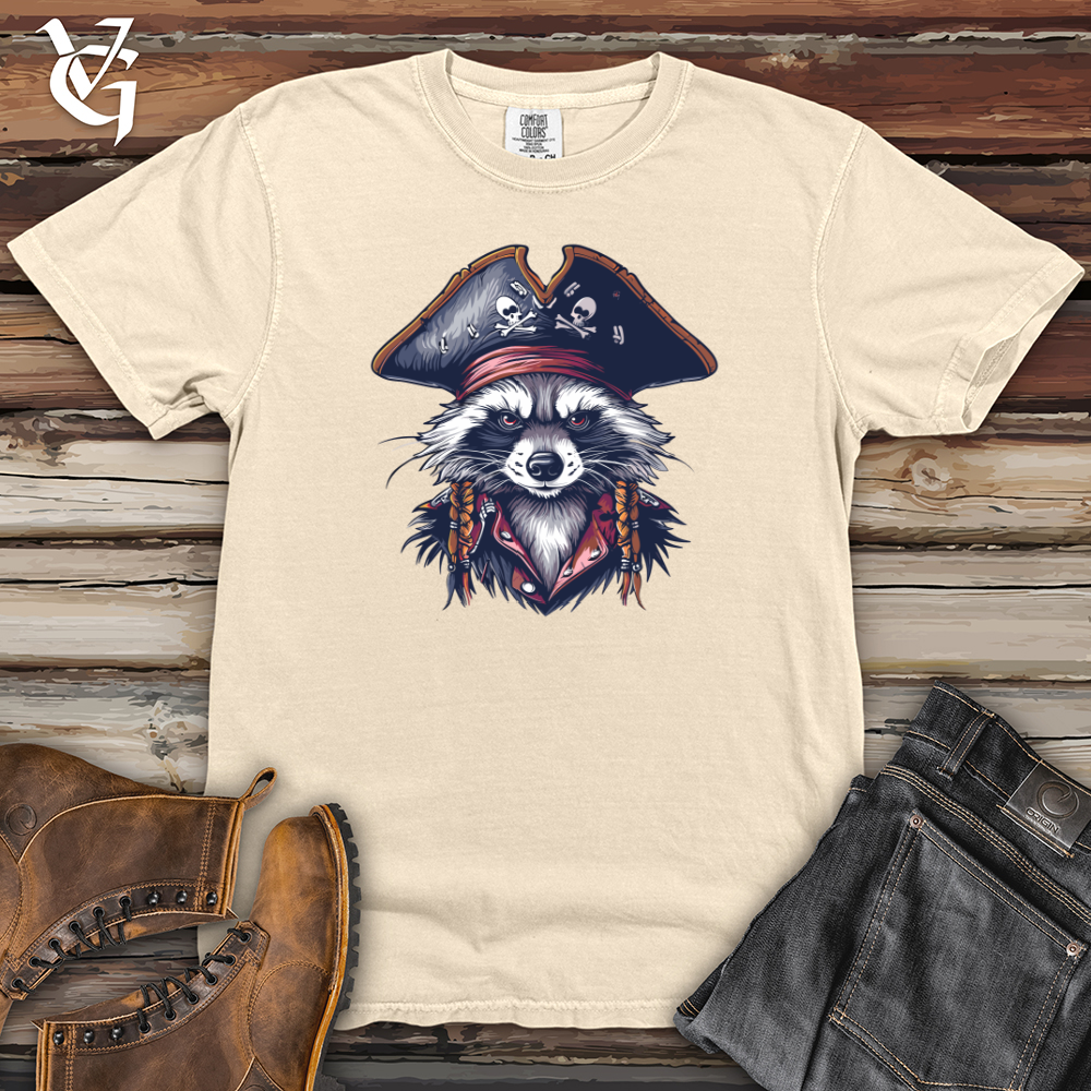 Viking Goods Raccoon Pirate Captain Heavy Cotton Comfort Colors Tee Ivory / L