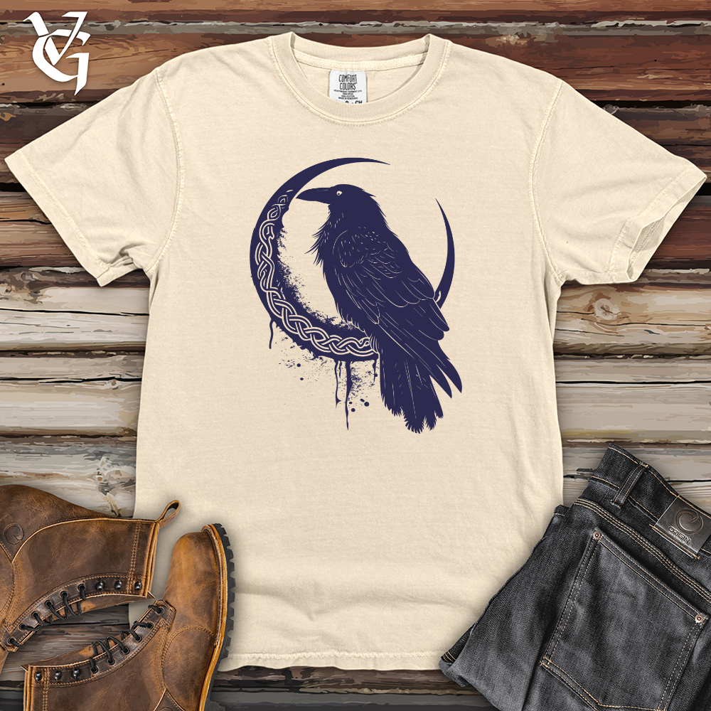 Viking Goods Raven Moonlit Enigma Heavy Cotton Comfort Colors Tee Ivory / L