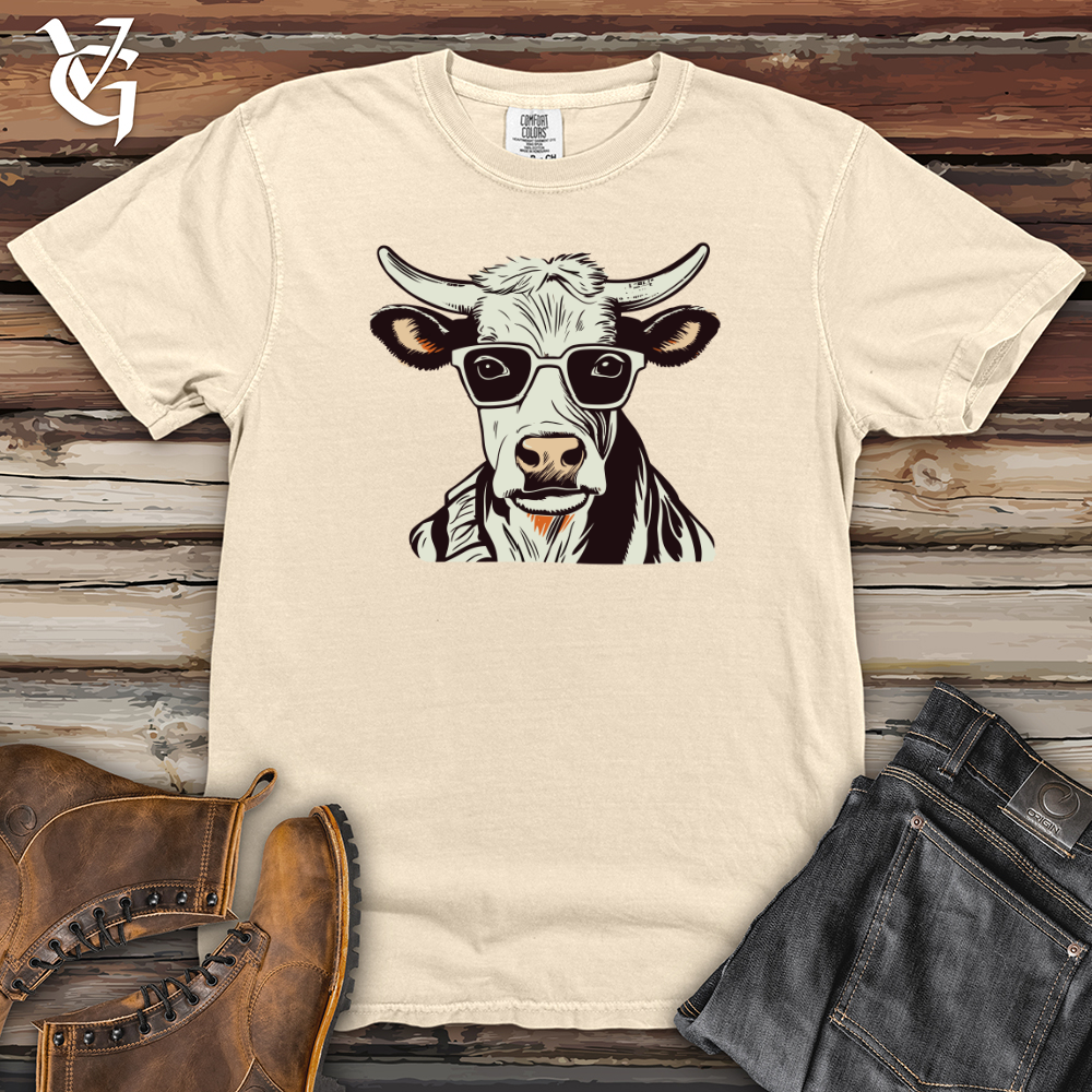 Viking Goods Retro Maverick Moo 01 Heavy Cotton Comfort Colors Tee Ivory / L