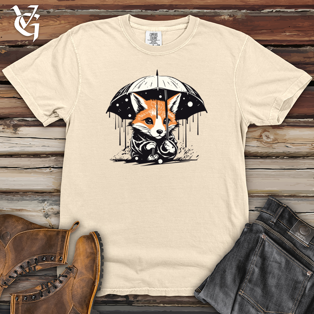 Viking Goods Retro Rainy Fox Heavy Cotton Comfort Colors Tee Ivory / L