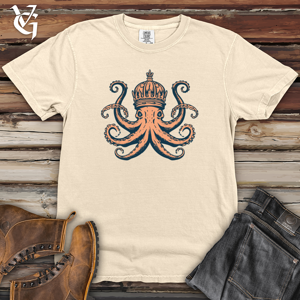 Viking Goods Royal Octopus Heavy Cotton Comfort Colors Tee Ivory / L