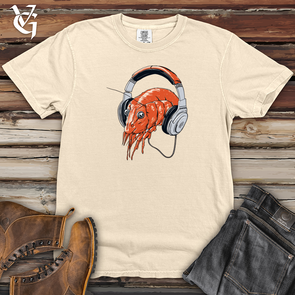 Viking Goods Shrimp Headphone Harmony Heavy Cotton Comfort Colors Tee Ivory / L