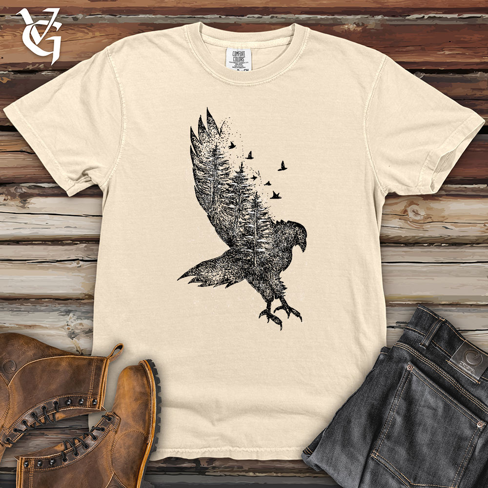 Viking Goods Snowy Forest Flyer Heavy Cotton Comfort Colors Tee Ivory / L