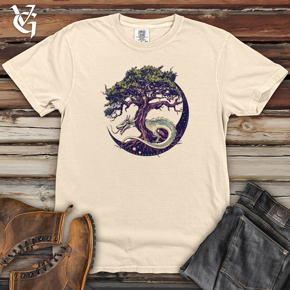 Viking Goods Stellar Dragon Grove Heavy Cotton Comfort Colors Tee Ivory / L
