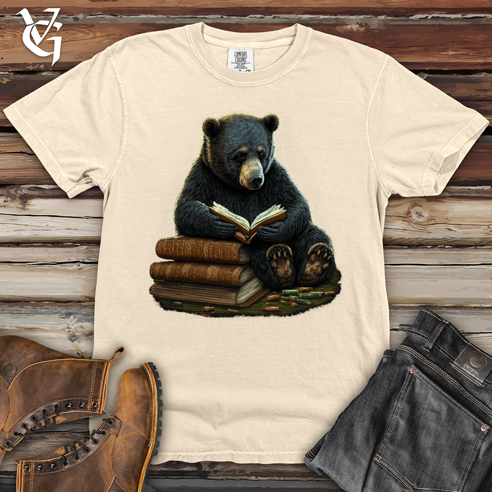 Viking Goods Studious Bear Heavy Cotton Comfort Colors Tee Ivory / L