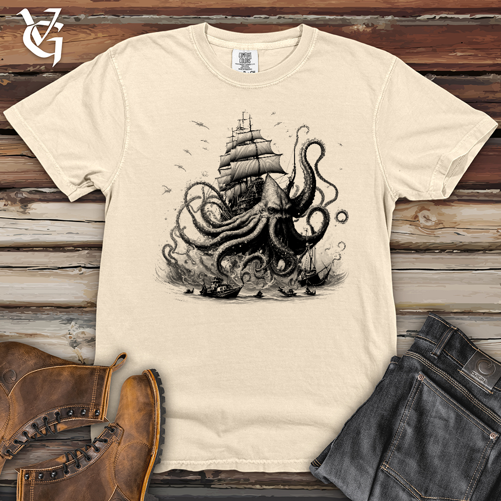 Viking Goods Terror At Sea Heavy Cotton Comfort Colors Tee Ivory / L
