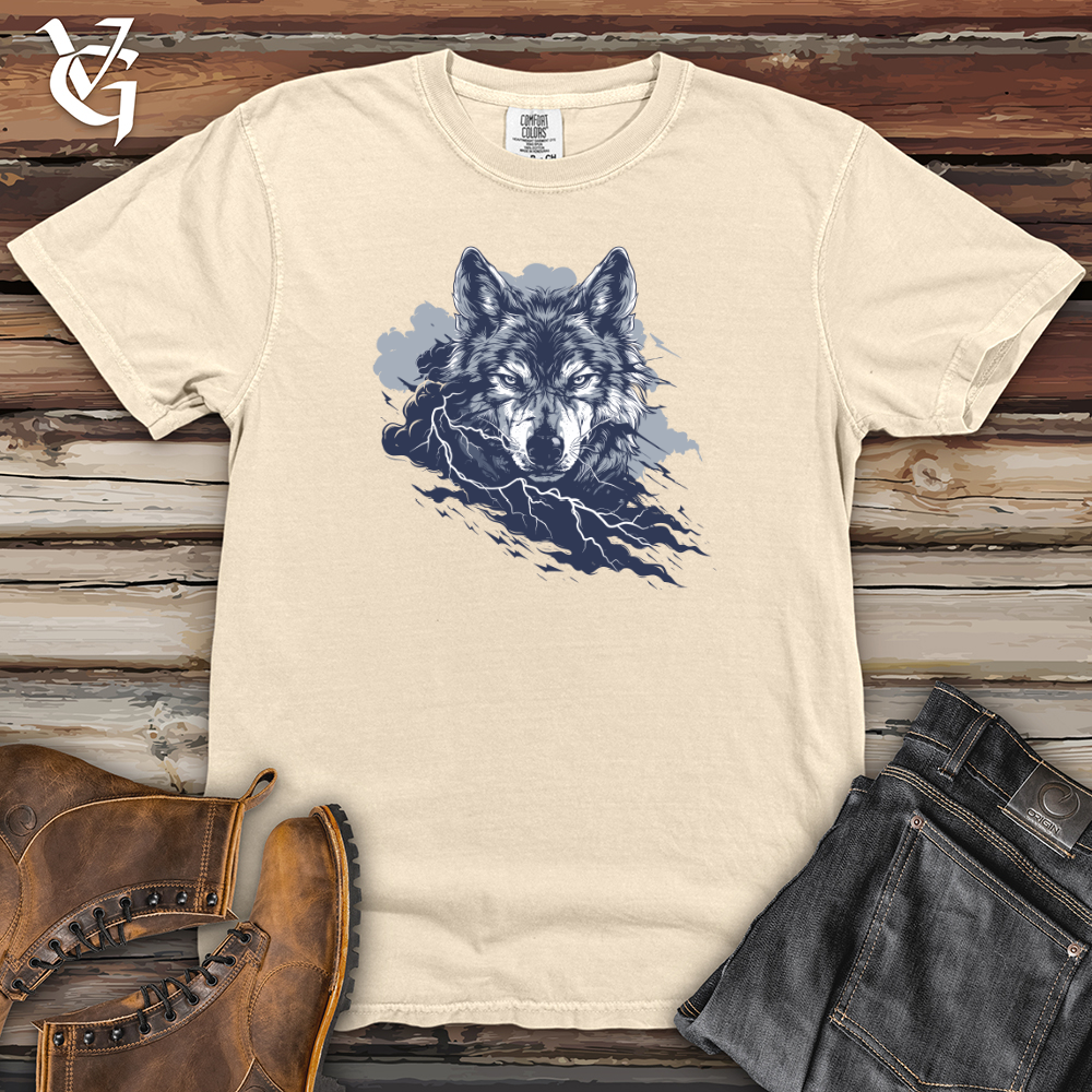 Viking Goods Thunder Wolf Glare Heavy Cotton Comfort Colors Tee Ivory / L