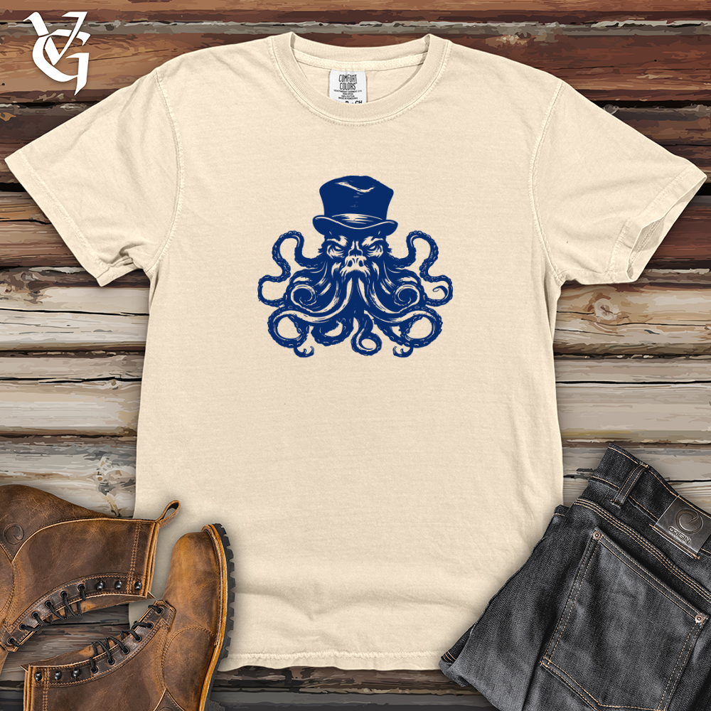 Viking Goods Top Hat Kraken Heavy Cotton Comfort Colors Tee Ivory / L