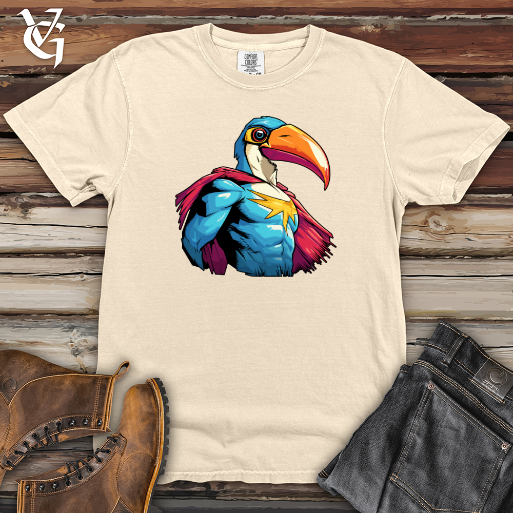 Viking Goods Toucan Superhero Pose Heavy Cotton Comfort Colors Tee Ivory / L
