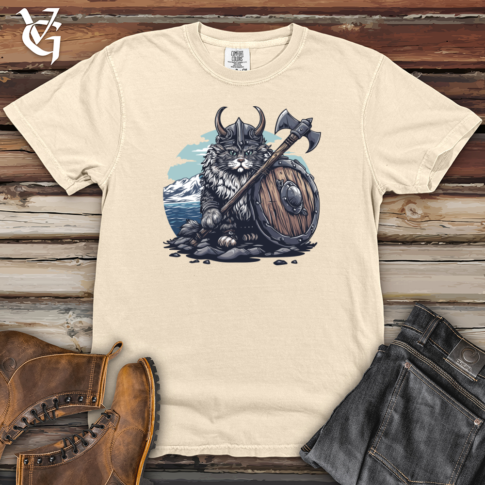 Viking Goods Viking Cat Warrior Heavy Cotton Comfort Colors Tee White / L