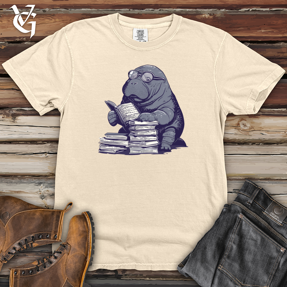 Viking Goods Walrus Bibliophile Charm Heavy Cotton Comfort Colors Tee Ivory / L