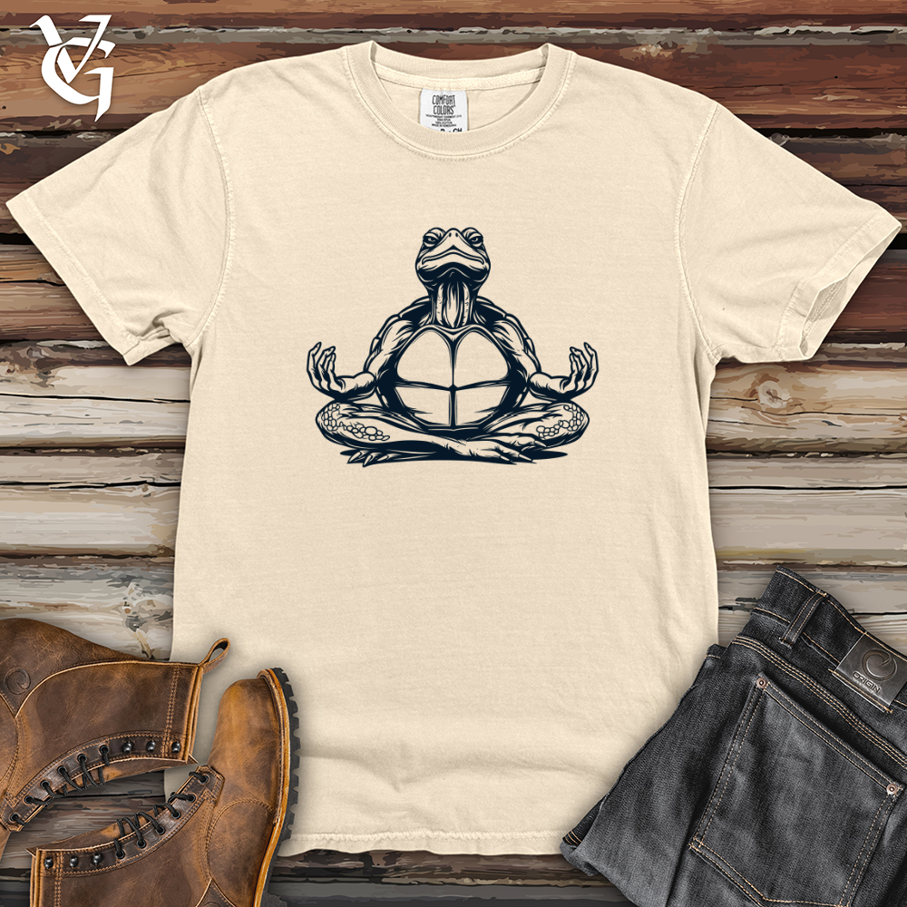 Viking Goods Zen Turtle Meditation Heavy Cotton Comfort Colors Tee Ivory / L