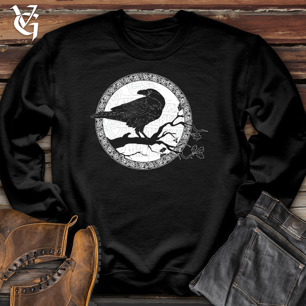 Viking Goods White Raven Winter Crewneck Jet Black / L