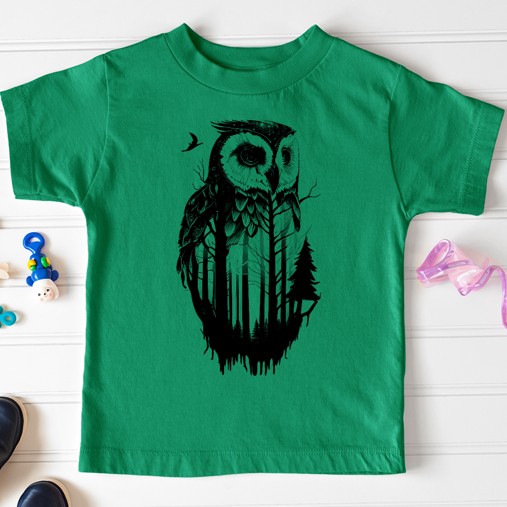 Viking Goods Owl Soul Toddler Tee Kelly / 2T