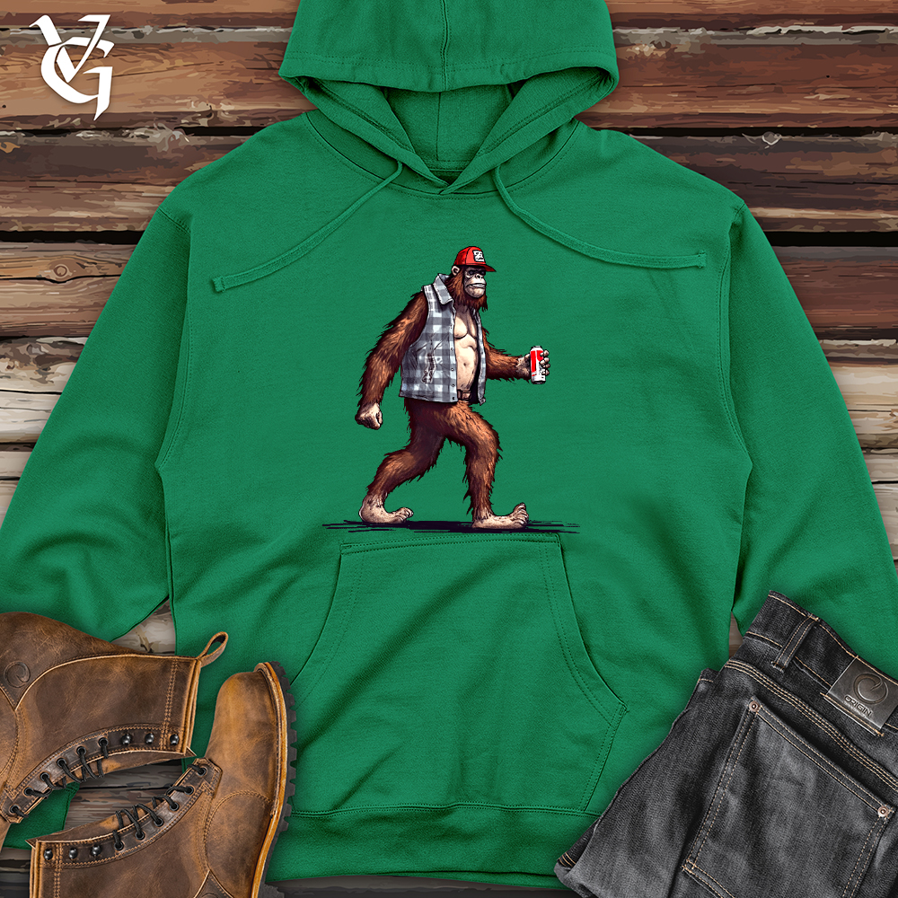 Viking Goods Big Foot Stroll Midweight Hooded Sweatshirt Kelly Green / L