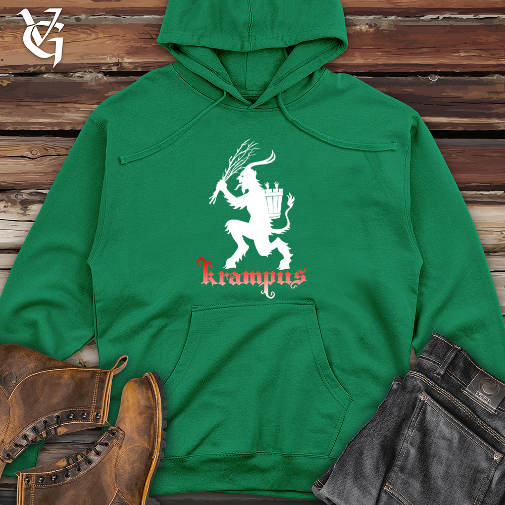 Viking Goods Krampus Midweight Hooded Sweatshirt Kelly Green / L
