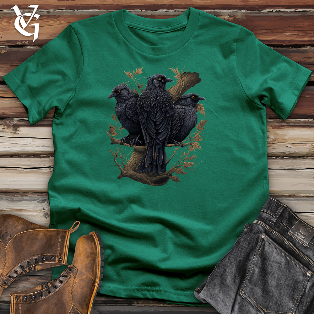 Viking Goods 3 Ravens Cotton Tee Kelly / L