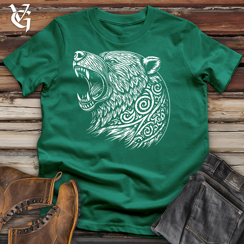 Viking Goods Back Off Bear Cotton Tee Kelly / L