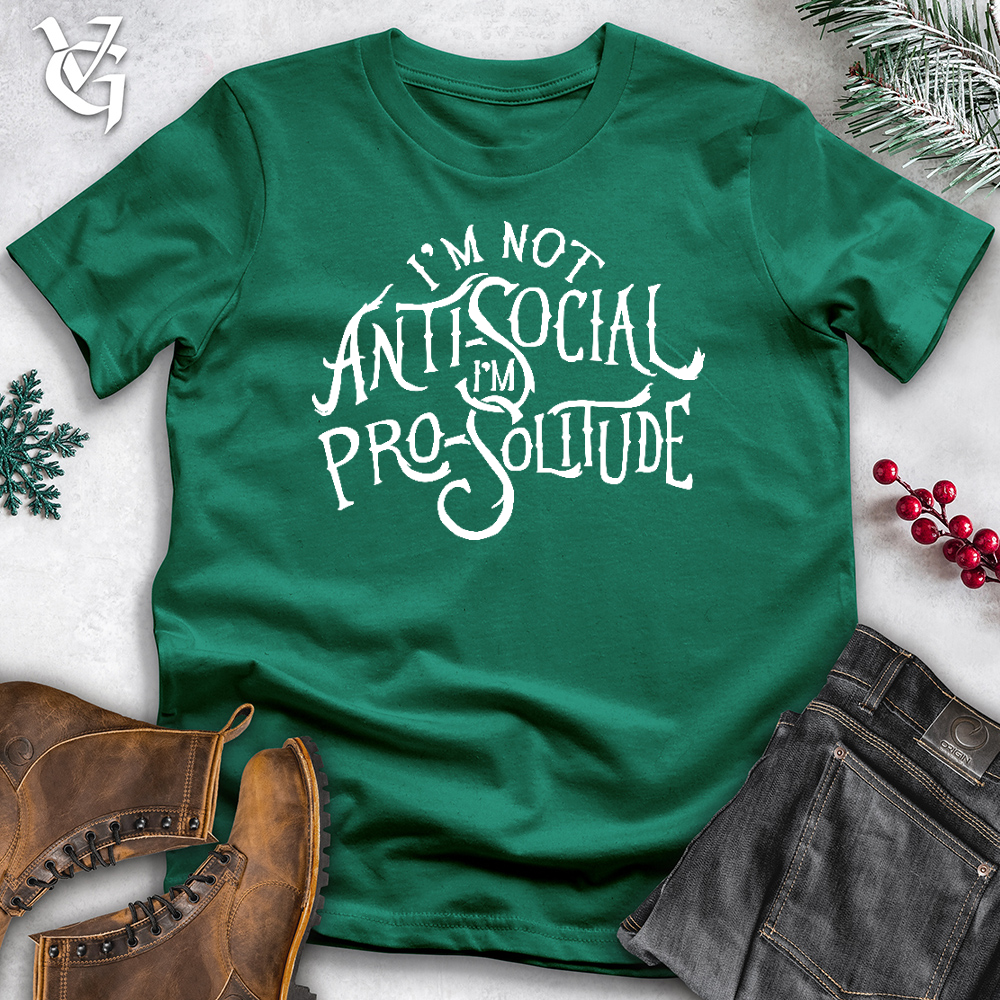 Viking Goods I'm Not AntiSocial Cotton Tee Kelly / L