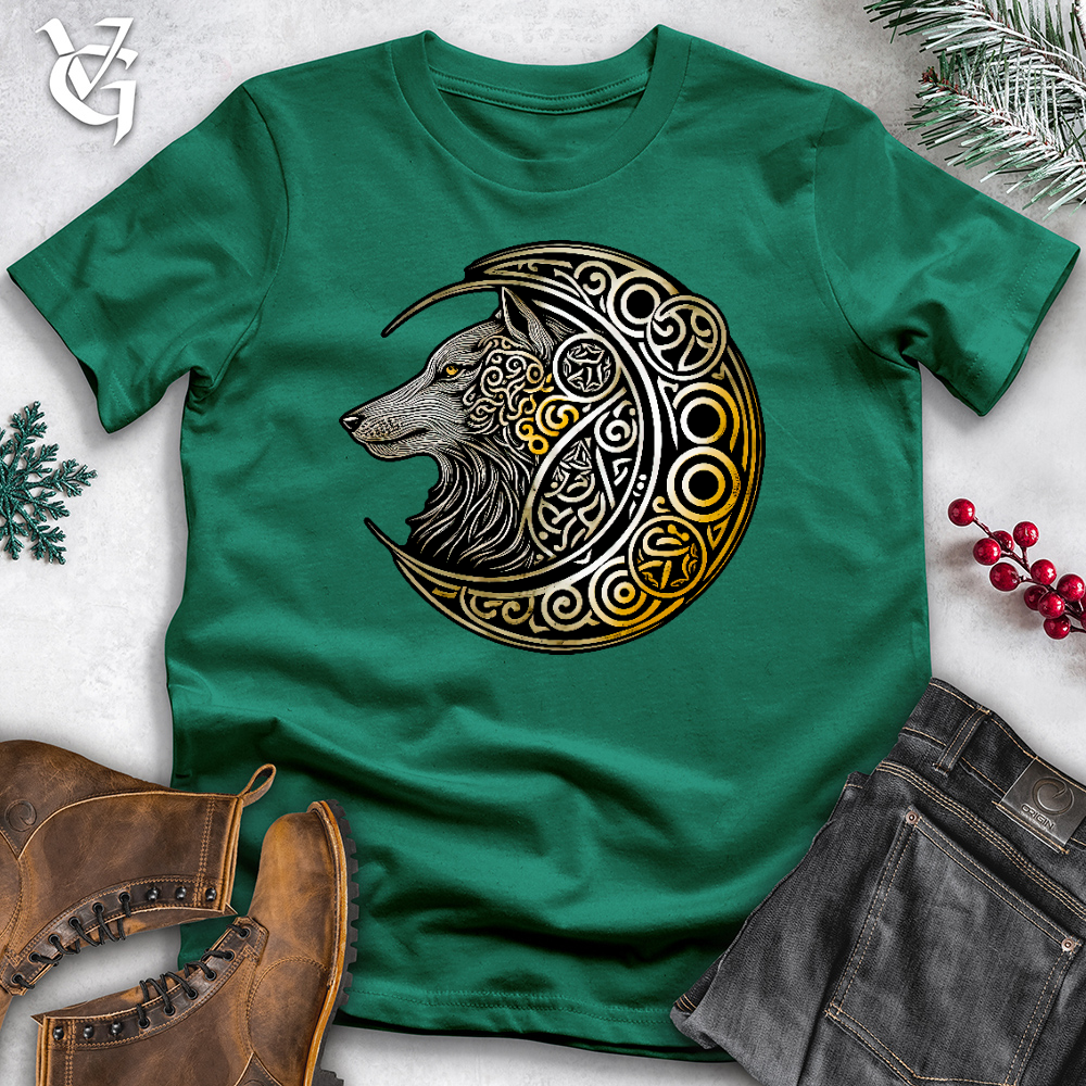 Viking Goods Mind Of A Cosmic Wolf Cotton Tee Kelly / L