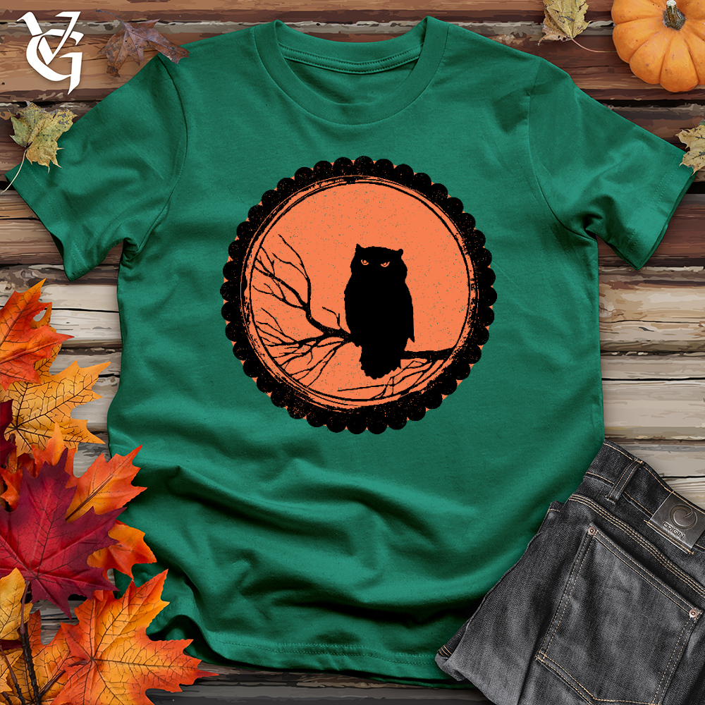 Viking Goods O'hallow's Owl Cotton Tee Kelly / L