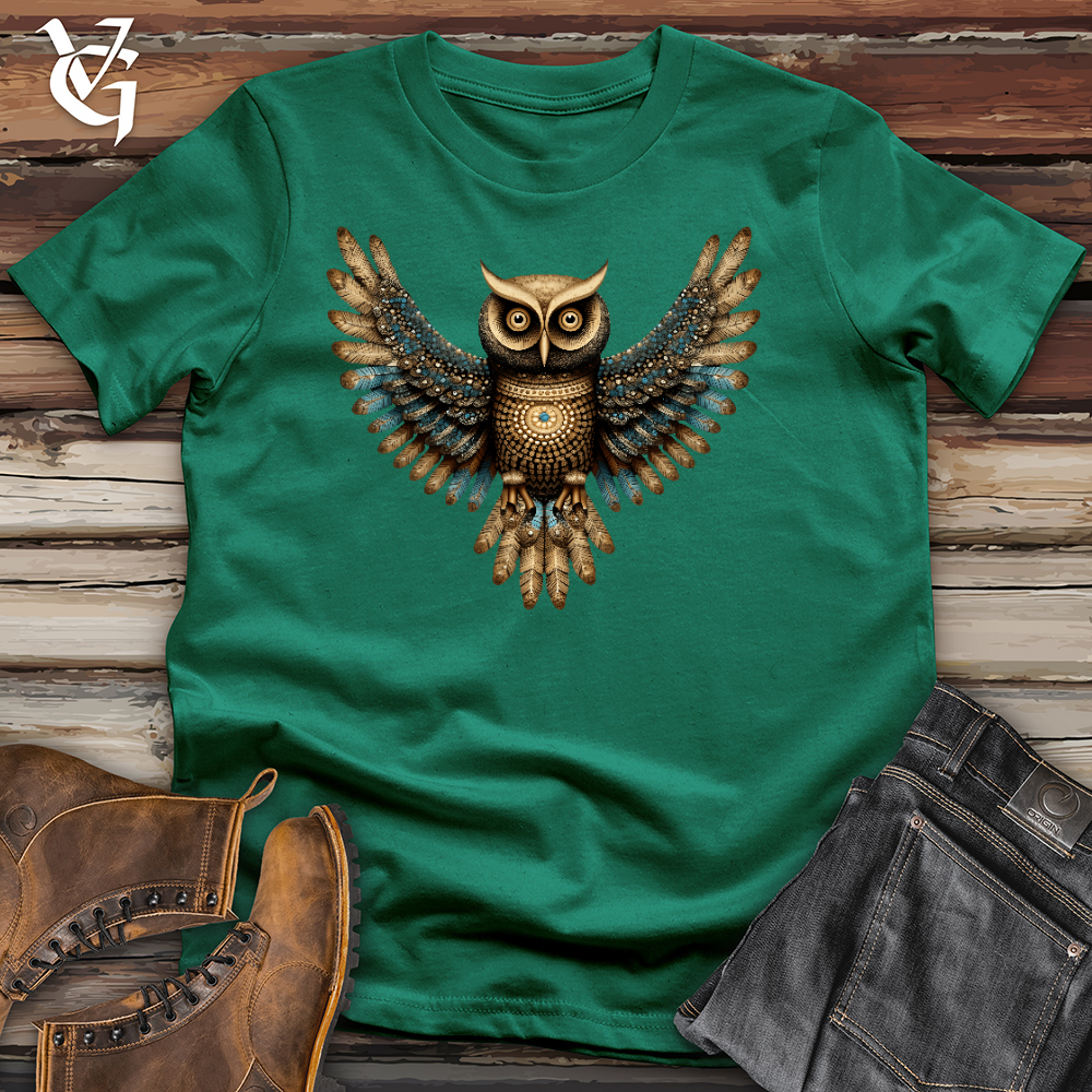 Viking Goods Owl Arise Cotton Tee Kelly / L