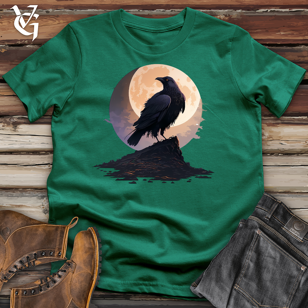 Viking Goods Raven Moon Kisses Cotton Tee Kelly / L