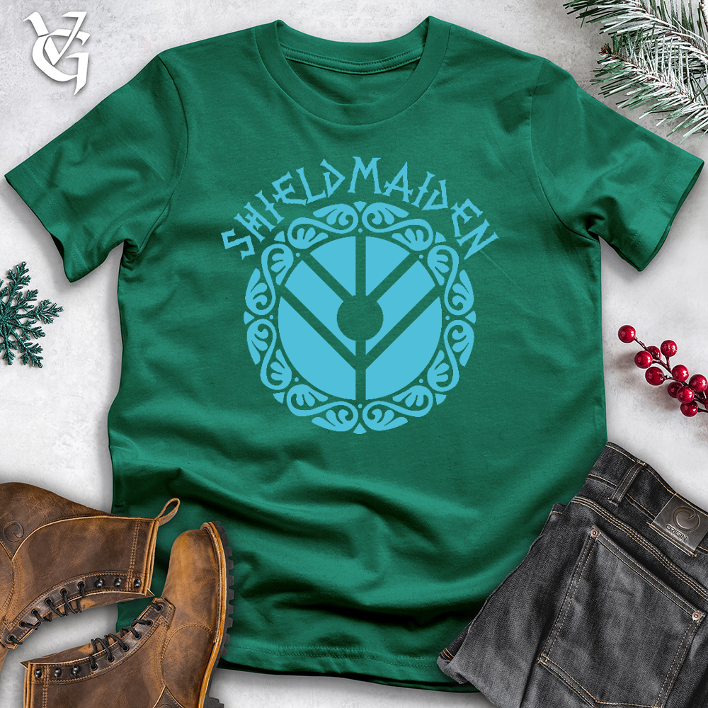 Viking Goods Shield Maiden Cotton Tee Kelly / L