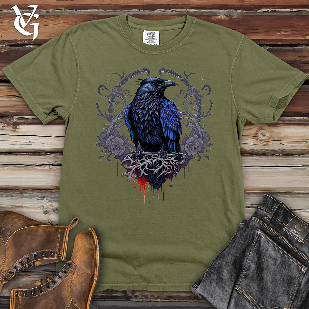 Viking Goods Odins Raven Heavy Cotton Comfort Colors Tee Khaki / L