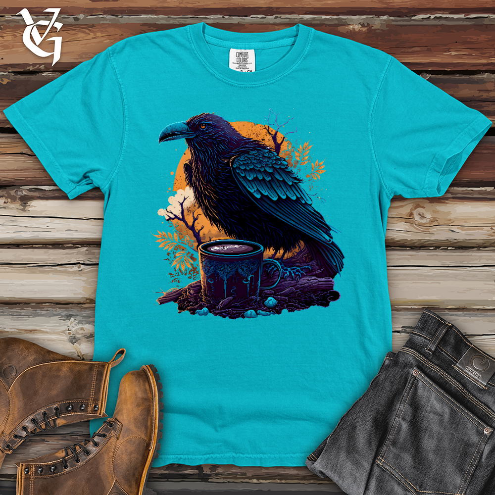 Viking Goods Black Raven Coffee Heavy Cotton Comfort Colors Tee Lagoon / L